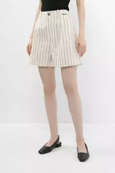 Шорты и льна и хлопка в полоску PEPE JEANS