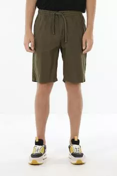 Шорты из хлопка и льна на кулиске Piombo