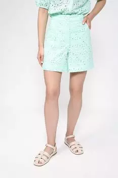 Шорты из хлопка ришелье Silvian Heach