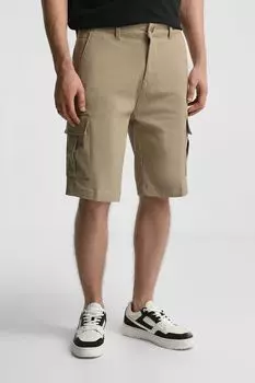 Шорты из смесового хлопа с карманами GAS