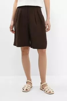 Шорты льняные с защипами SABRINA SCALA