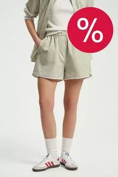 Шорты на эластичном поясе в полоску Nume