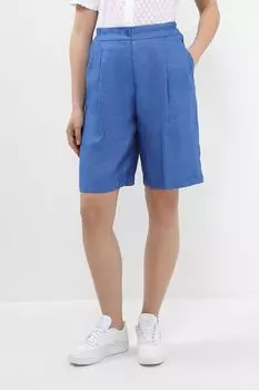 Шорты с добавлением льна на эластичном поясе Auranna