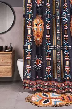 Штора для ванной с принтом Bantu Moroshka