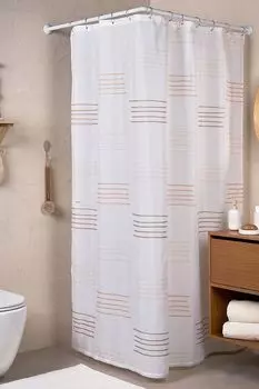 Штора для ванной с принтом Nebeskvit Moroshka