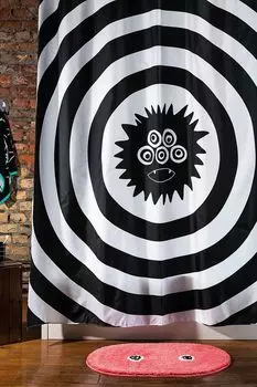 Штора для ванной тканевая с принтом Irony Moroshka