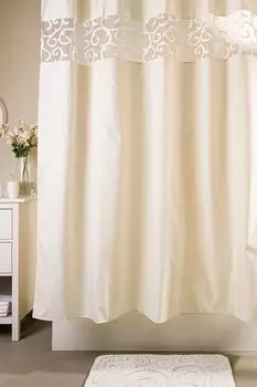 Штора для ванной тканевая с принтом Numkesh beige WESS