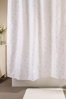 Штора для ванной тканевая с принтом WESS