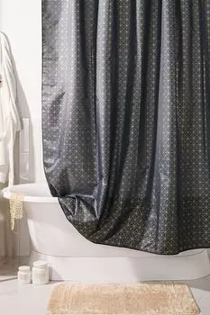 Штора для ванной тканевая с принтом WESS