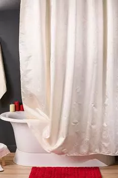 Штора для ванной тканевая с принтом WESS