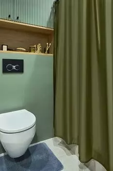 Штора для ванной тканевая Teriberka Moroshka