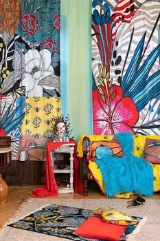 Штора с принтом Iris Moroshka