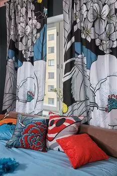 Штора с принтом Iris Moroshka