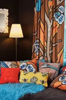 Штора с принтом Iris Moroshka