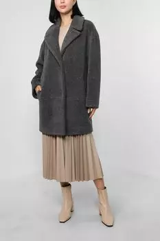 Шуба с шерстью и шелком SABRINA SCALA