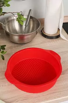 Силиконовая круглая форма для выпечки Mila Nadoba