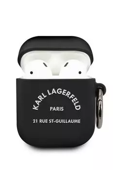 Силиконовый чехол для наушников Airpods 1/2 Karl Lagerfeld