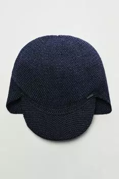 Синяя бейсболка с фактурным рисунком Canoe