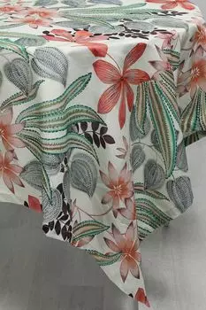 Скатерть хлопковая с принтом Aloe COINCASA