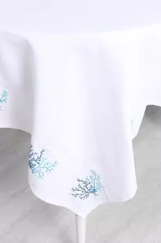 Скатерть хлопковая с принтом Coral Embroidery COINCASA