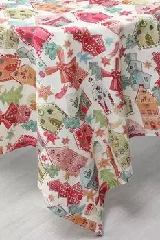 Скатерть хлопковая с принтом Gingerbread COINCASA