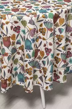 Скатерть хлопковая с принтом Metaflowers Round COINCASA