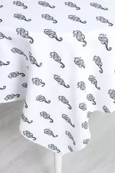 Скатерть хлопковая с принтом Seahorses COINCASA