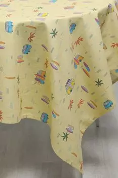 Скатерть хлопковая с принтом Surf COINCASA