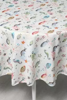 Скатерть хлопковая с принтом Tropical Fishes COINCASA