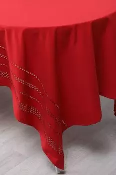 Скатерть хлопковая Sangallo Red COINCASA