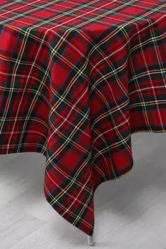 Скатерть хлопковая в клетку Tartan red COINCASA