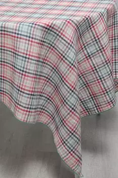 Скатерть льняная в клетку Multicheck COINCASA