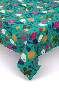 Скатерть с принтом Broccoli Dark Wr COINCASA