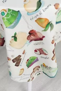 Скатерть с принтом Dessert Tf COINCASA