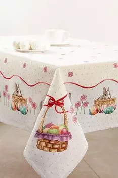 Скатерть с принтом Пасхальный кролик Le Gobelin