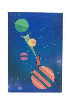 Складное зеркало в картонной раме Космос Kawaii Factory