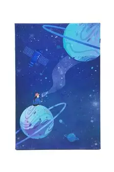 Складное зеркало в картонной раме Космос Kawaii Factory