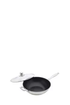 Сковорода вок с крышкой Nonstick Clad Swiss Diamond