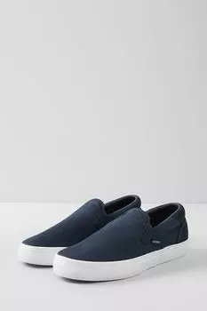 Слипоны с логотипом бренда Lacoste