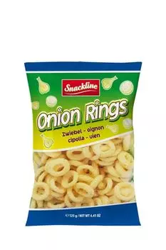 Снеки кукурузные со вкусом лука Onion rings Snackline