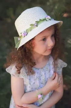 Соломенная шляпа с декором Malina by Андерсен