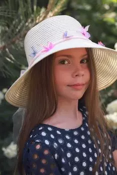 Соломенная шляпа с декором Malina by Андерсен