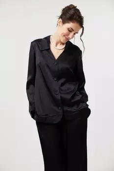 Сорочка из атласа с длинным рукавом Fashion Rebels