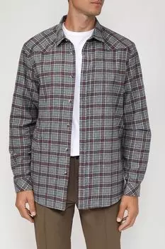 Сорочка из смесового хлопка в клетку MARCO DI RADI