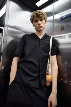 Рубашка льняная с коротким рукавом MARCO DI RADI