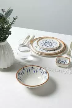 Соусник фарфоровый с принтом Reflect Pioli