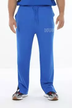 Спортивные брюки с разрезами из хлопковой махры HUGO BLUE