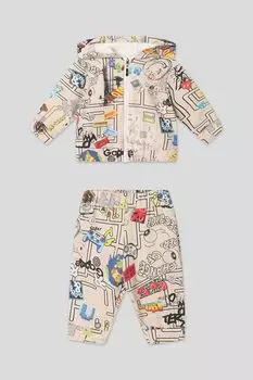 Спортивный костюм хлопковый с принтом Choupette