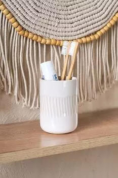 Стакан для ванных принадлежностей керамический Nebeskvit Moroshka