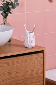 Стакан для зубных щеток керамический с принтом Akvarel Moroshka